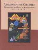 Cover of Assessment of children by Jerome M. Sattler