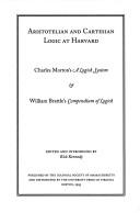 Front cover of Aristotelian and Cartesian Logic at Harvard by Rick Kennedy