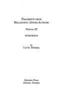 Front cover of Fragments from Hellenistic Jewish authors by Carl R. Holladay