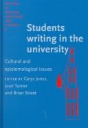 Front cover of Students writing in the university by Carys Jones