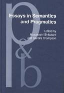 Cover of Essays in Semantics and Pragmatics by Unknown