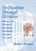 Cover of Unification Through Division by Donald A. Dewsbury