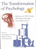 Front cover of The transformation of psychology by Christopher D. Green