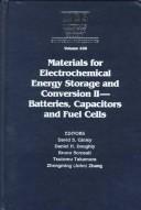 Front cover of Materials for Electrochemical Energy Storage and Conversion Ii--Batteries, Capacitors and Fuel Cells by Unknown