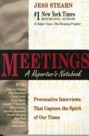 Cover of Meetings by Jess Stearn