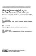 Front cover of Materials interactions relevant to the pulp, paper, and wood industries by Daniel F. Caulfield