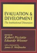 Cover of Evaluation and development by Robert Picciotto