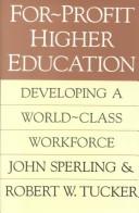 Cover of For-profit higher education by John Sperling
