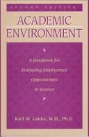 Cover of Academic Environment by Karl W. Lanks
