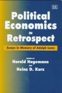 Front cover of Political economics in retrospect by Adolph Lowe