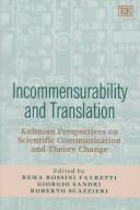 Front cover of Incommensurability and translation by Rema Rossini Favretti