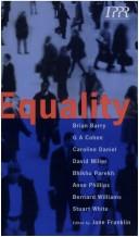 Cover of Equality by Jane Franklin