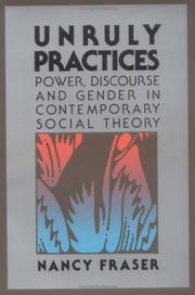 Cover of Unruly practices by Nancy Fraser