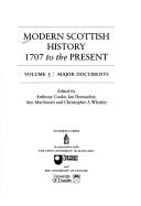 Front cover of Modern Scottish history, 1707 to the present by Anthony Cooke