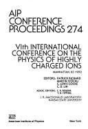 Front cover of VIth International Conference on the Physics of Highly Charged Ions by International Conference on the Physics of Highly Charged Ions (6th 1992 Manhattan, Kan.)