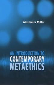 Front cover of An Introduction to Contemporary Metaethics by Alexander Miller