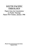 Front cover of South Pacific theology by Consultation on Pacific Theology (1st 1986 Papua New Guinea)