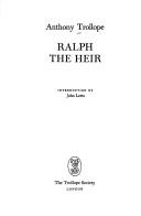Cover of Ralph the heir by Anthony Trollope