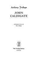 Cover of John Caldigate by Anthony Trollope