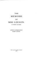 Front cover of The Memoirs of Mrs Leeson, Madam by Margaret Leeson