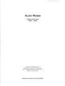 Cover of Aldo Rossi by Aldo Rossi