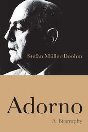 Cover of Adorno by Stefan Müller-Doohm