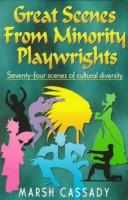 Front cover of Great scenes from minority playwrights by Marsh Cassady