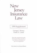 Front cover of New Jersey insurance law by George J. Kenny