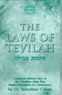 Front cover of Chochmas adam, the laws of tevilah = by Abraham ben Jehiel Michal Danzig