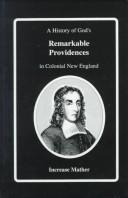 Cover of Remarkable Providences by Increase Mather