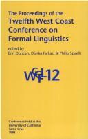 Front cover of The proceedings of the twenty-fifth annual Child Language Research Forum by Child Language Research Forum. (25th 1993 Stanford University)