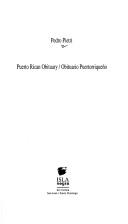 Cover of Obituario puertorriqueño by Pedro Pietri