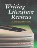 Front cover of Writing Literature Reviews by Jose L. Galvan