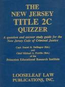 Front cover of The New Jersey Title 2C quizzer by Daniel R. Del Bagno