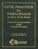 Front cover of Civil practice for paralegals in New York State by Charles E. Coleman