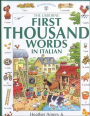Front cover of The Usborne First Thousand Words in Italian (First 1000 Words) by Heather Amery