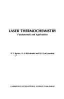 Cover of Laser Thermochemistry by N. V. Karlov