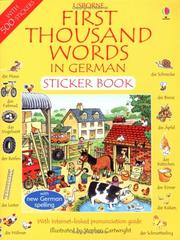 Front cover of First 1000 Words in German by Heather Amery