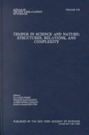 Front cover of Tempos in science and nature by C. Rossi