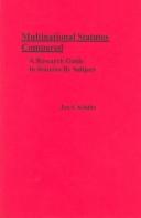 Cover of Multinational statutes compared by Jon S. Schultz