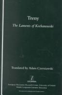 Cover of Treny by Jan Kochanowski