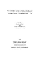 Front cover of Closure in the Canterbury tales by David Raybin