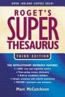 Cover of Roget's superthesaurus by Marc McCutcheon