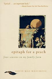 Cover of Epitaph for a Peach by David M. Masumoto