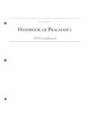 Cover of Handbook of Pragmatics by Jef Verschueren
