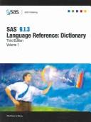 Cover of SAS 9.1.3 Language Reference by SAS Institute