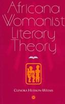 Cover of Africana womanist literary theory by Clenora Hudson-Weems