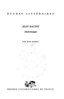 Cover of Jean Racine by Jean Rohou