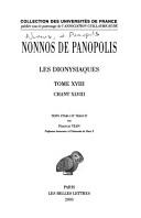 Front cover of Dionysiaca by Nonnus of Panopolis
