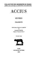 Cover of Oeuvres by Lucius Accius